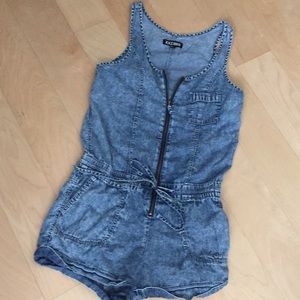 Forever 21 denim romper